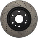 StopTech 05-10 GMC Sierra 1500 (w Rear Drum) / 07-09 GMC Yukon Front Right Slotted & Drilled Rotor-14