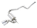 AWE Tuning Ford Focus ST Touring Edition Cat-Back Exhaust - Non-Resonated - Chrome Silver Tips-1