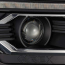 AlphaRex 12-15 Toyota Tacoma LUXX LED Projector Headlights Plank Style Black w/DRL-7