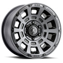 ICON Thrust 17x8.5 6x5.5 0mm Offset 4.75in BS 106.1mm Bore Smoked Satin Black Wheel-1