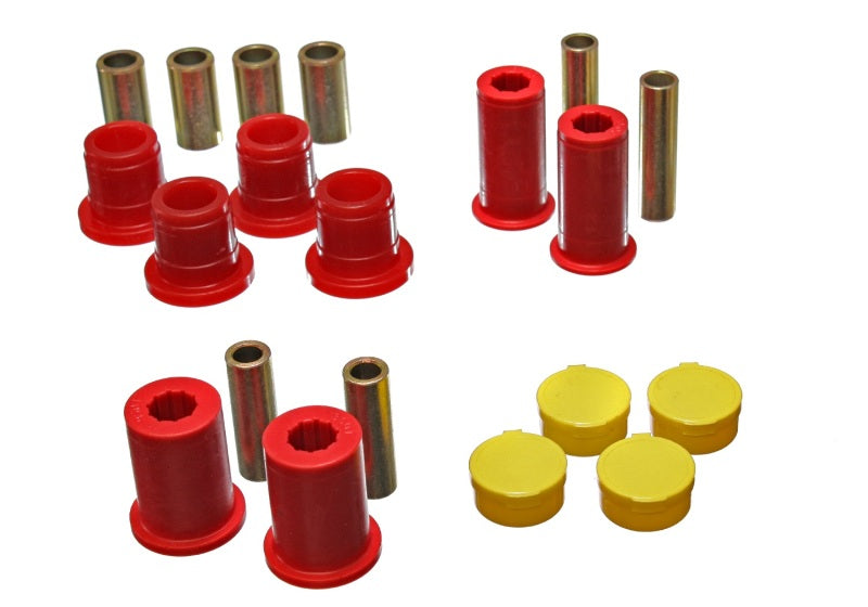 Energy Suspension 97-01 Dodge Dakota 2WD Red Front Control Arm Bushing Set - 0