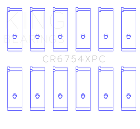 King Engine Bearings Toyota2JZGE/2JZGTE 3.0L pMaxKote Performance Rod Bearing Set - Size STD - 0