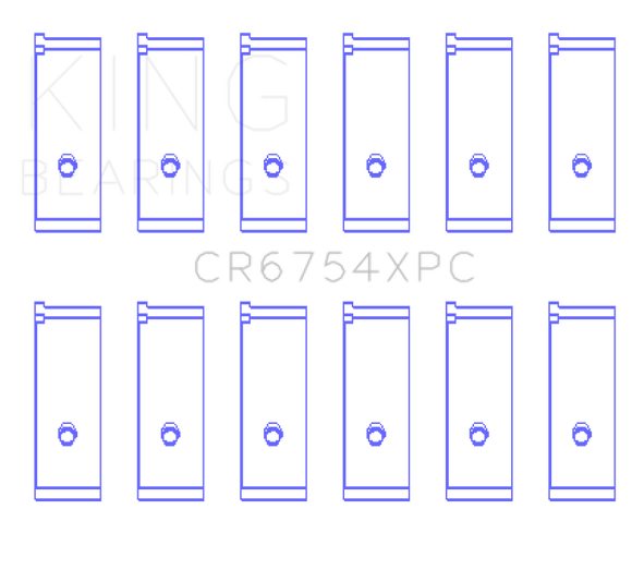 King Engine Bearings Toyota2JZGE/2JZGTE 3.0L pMaxKote Performance Rod Bearing Set - Size STDX