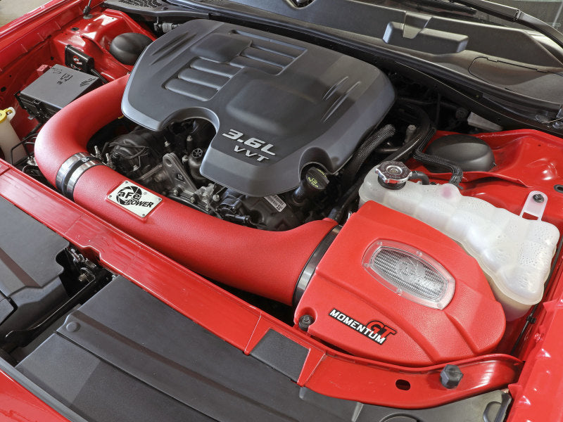 aFe Momentum GT Dry S Stage-2 Intake System 11-15 Dodge Challenger/Charger V6-3.6L (Red) - 0