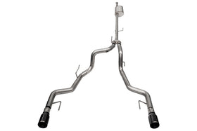 Corsa 2022-2025 Ford F-150 SuperCrew/5.5ft Bed 5.0L V8 Sport Cat-Back Dual Rear Exit-Black PVD