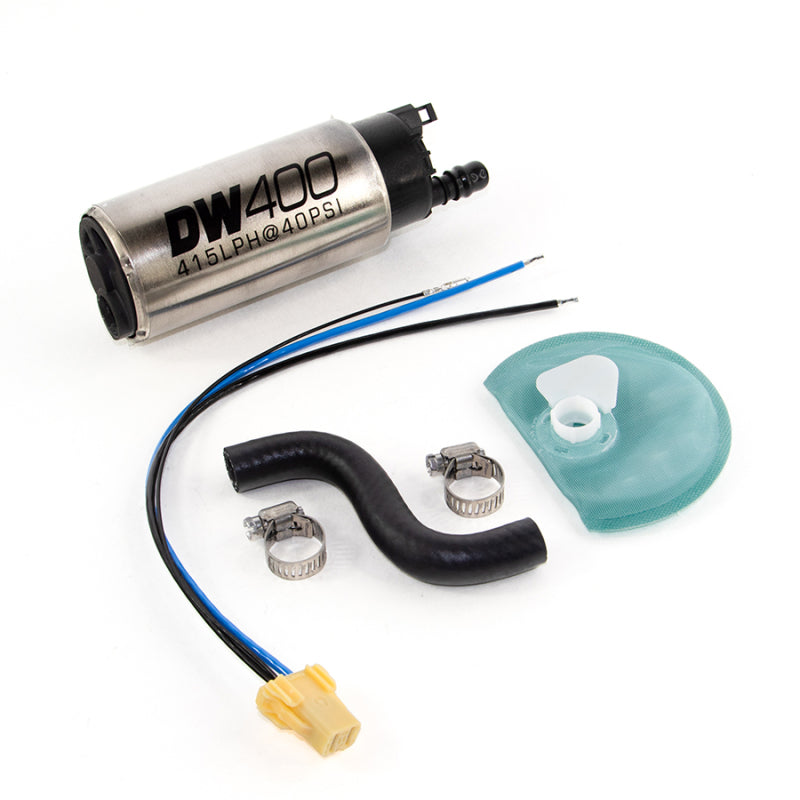 DeatschWerks 415LPH DW400 In-Tank Fuel Pump w/ 9-1044 Install Kit 85-97 Ford Mustang Cobra - 0