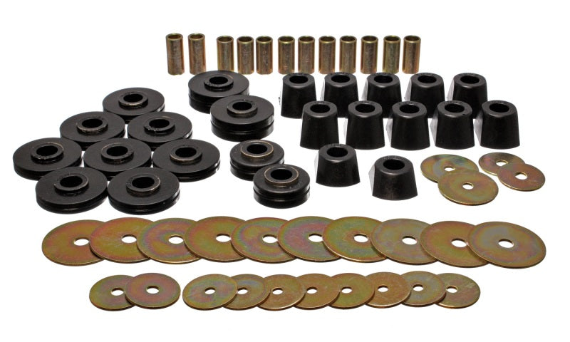 Energy Suspension 67-95 K5 Blazer/67-70 Denali XL/Suburban/Yukon XL 4WD Black Body (Cab) Mount Set - 0