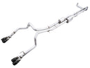 AWE Tuning 4th Gen GM 1500 6.2L 0FG Cat-Back Split Rear Exit (w/ Bumper Cutouts) - Quad Diamond Tips-1