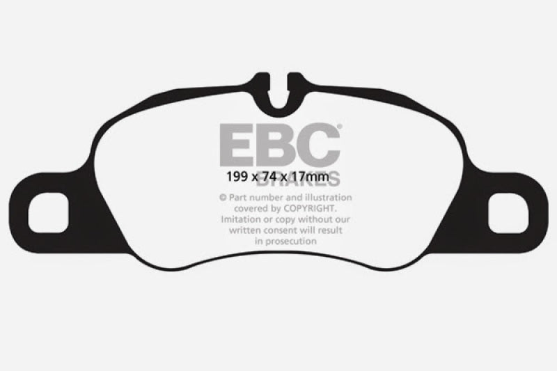 EBC 12-16 Porsche Boxster 2.7L (Cast Iron Rotors Only) Bluestuff Front Brake Pads