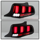 Spyder 10-12 Ford Mustang Light Bar Seq Turn Signal LED Tail Lights - Smoke ALT-YD-FM10-LED-SM-10