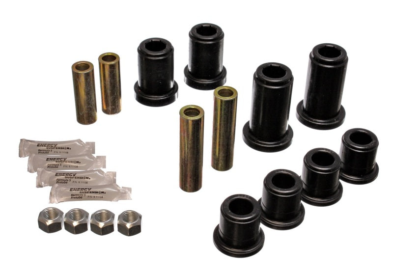 Energy Suspension 01-06 GM Silverado C2500 HD 2WD/K2500 HD 4WD Blk Front End Control Arm Bushing Set - 0