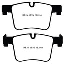EBC 11+ BMW X3 2.0 Turbo (F25) Yellowstuff Front Brake Pads-7