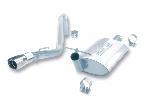 Borla 91-95 Jeep Wrangler YJ 4.0L 6cyl 4WD 2Dr SS Single Right Rear Exit Cat-Back Exhaust