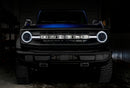 Oracle 21-22 Ford Bronco Headlight Halo Kit w/DRL Bar - Base Headlights ColorSHIFT -w/RF Controller-21