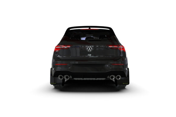 Rally Armor 22-25 VW MK8 Golf GTI/R Black UR Mud Flap w/Red Logo