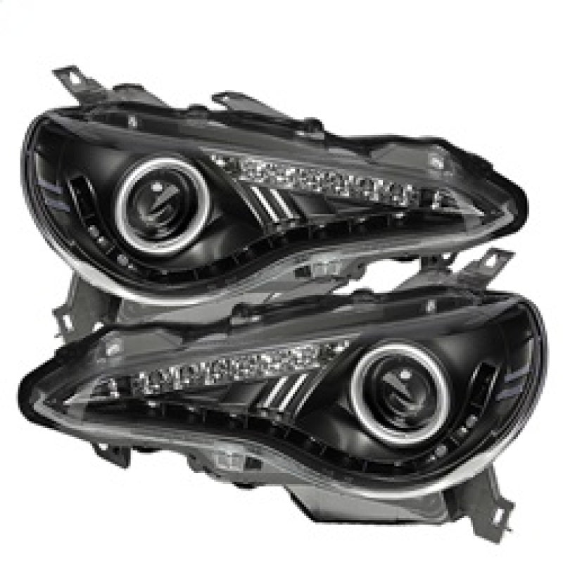 Spyder Subaru BRZ 12-14 Projector Headlights- DRL LED Black PRO-YD-SUBRZ12-BK - 0