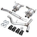 AWE Tuning Subaru STI VA / WRX GV / STI GV Sedan Touring Edition Exhaust - Diamond Black Tip (102mm)-7