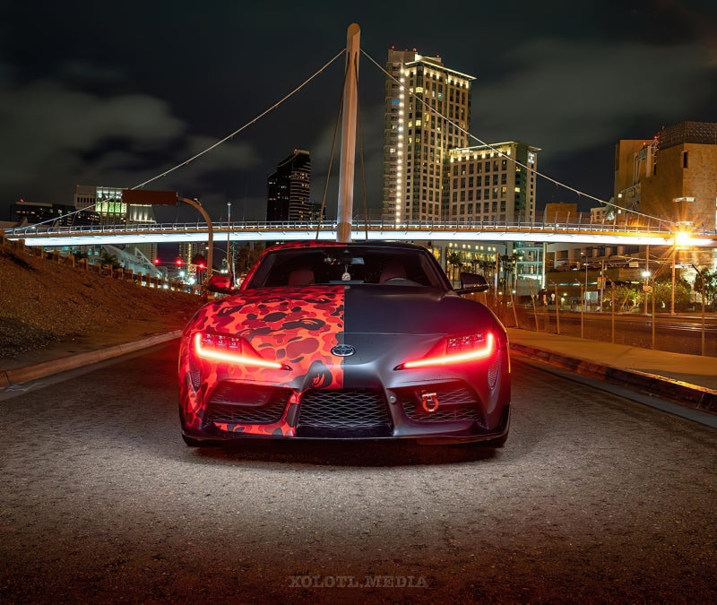 Oracle 20-21 Toyota Supra GR RGB+A Headlight DRL Upgrade Kit - ColorSHIFT w/ Simple Controller