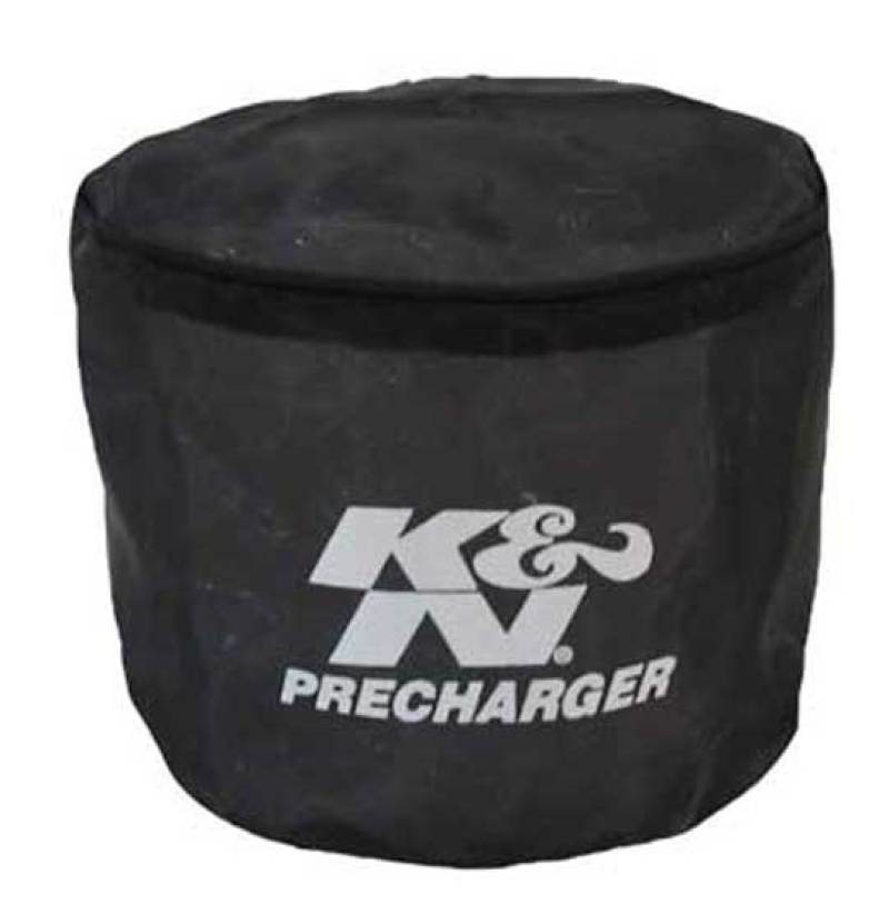 K&N Universal Precharger Round Straight Air Filter Wrap Black - 0