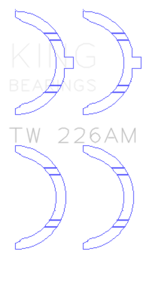 King Engine Bearings Toyota 3SGTE Thrust Washer Set - 0