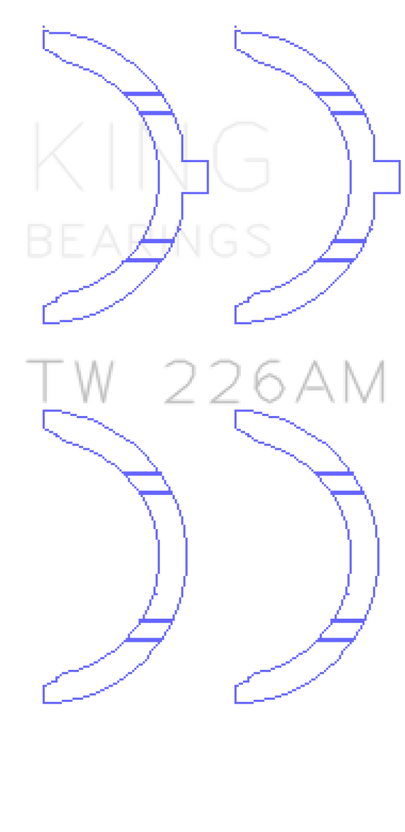 King Engine Bearings Toyota 3SGTE Thrust Washer Set