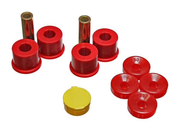 Energy Suspension 99-00 Honda Civic Si Red Front Shock Bushing Set - 0