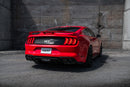 MBRP 18-20 Ford Mustang GT 5.0 w/ Quad Tip Active Exhaust Cat Back Split Rear T304 w/ Carb Fib Tips-7