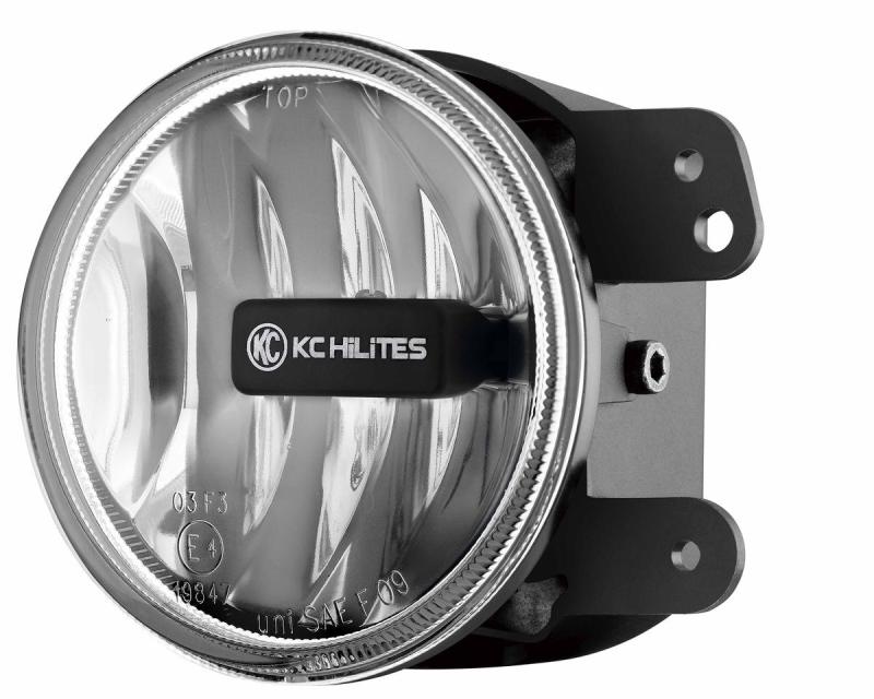 KC HiLiTES 10-18 Jeep JK 4in. Gravity G4 LED Light 10w SAE/ECE Clear Fog Beam (Single) - 0