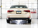 AWE Tuning Audi B9 A4 Touring Edition Exhaust Dual Outlet - Chrome Silver Tips (Includes DP)-4
