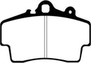 EBC 97-99 Porsche Boxster (Cast Iron Rotors only) 2.5 Yellowstuff Front Brake Pads-6