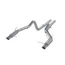 MBRP 11-14 Ford Mustang GT 5.0L Dual Split Rear Race Version AL 3in Cat Back Exhaust System-3