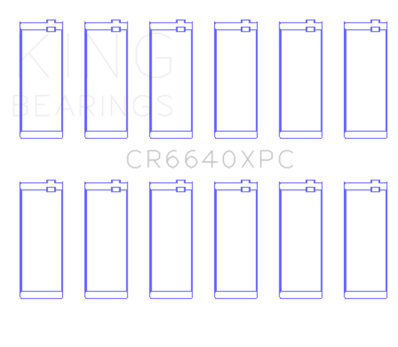 King Engine Bearings BMW M20 & M50 2.0L / 2.5L / 2.7L (Size STDX) Coated Performance Rod Bearing Set