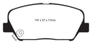 EBC 09+ Hyundai Genesis Coupe 2.0 Turbo Yellowstuff Front Brake Pads-5