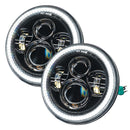 Oracle 07-18 Jeep Wrangler JK Switchback LED Halo Headlights - Amber/White - Switchback-20