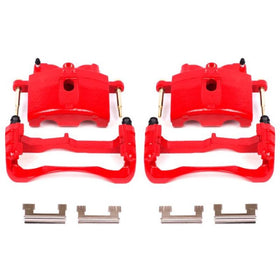 Power Stop 00-04 Cadillac DeVille Front Red Calipers w/Brackets - Pair