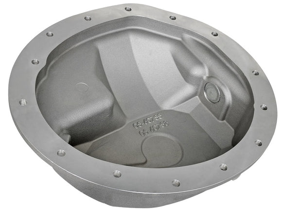 aFe Front Differential Cover (Raw; Street Series); Dodge Diesel Trucks 03-12 L6-5.9/6.7L (td)