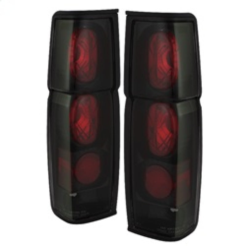 Spyder Nissan Hardbody 86-97 Euro Style Tail Lights Black Smoke ALT-YD-NH86-BSM - 0