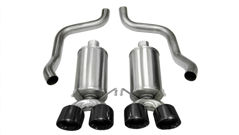 Corsa 2009-2013 Xtreme Axle-Back Exhaust w/Dual Black 3.5in Tips 09-13 Chevrolet Corvette C6 6.2L V8 - 0