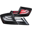 ANZO 2013-2015 Honda Civic LED Taillights Black-2