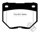 EBC 89-95 Nissan Skyline (R32) 2.6 Twin Turbo GT-R Bluestuff Rear Brake Pads-6