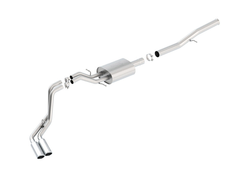 Borla 14 Silv/Sierra 1500 EC Std/CC Short 143.5in WB ATAK Dual Rolled Side Exit Cat-Back Exhaust - 0