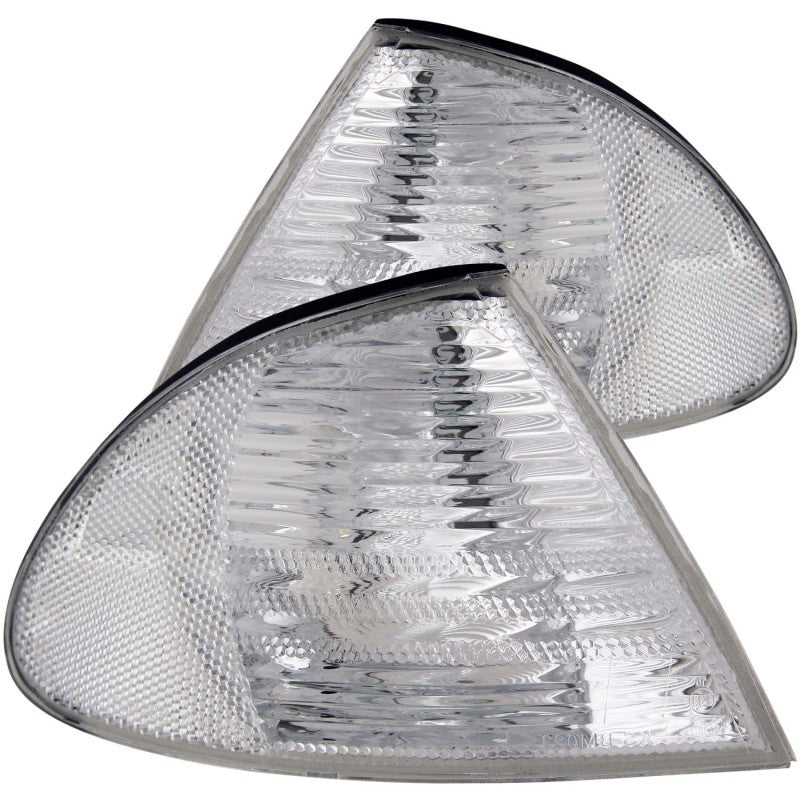 ANZO Corner Lights 1999-2001 BMW 3 Series E46 Euro Corner Lights Chrome - 0