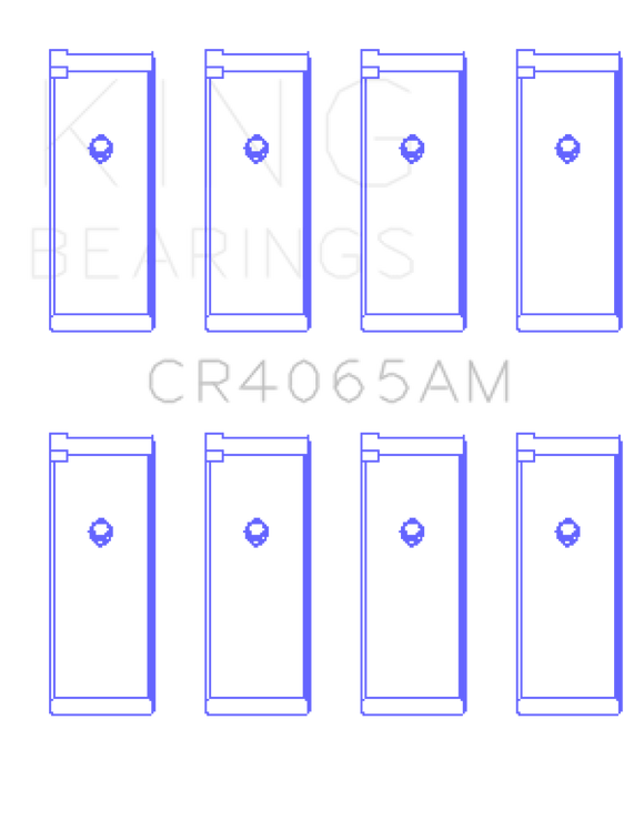 King 91-04 Nissan 146CI/2.4L KA24DE L4/89-97 146CI/2.4L KA24E L4 Rod Bearing Set - Size STD