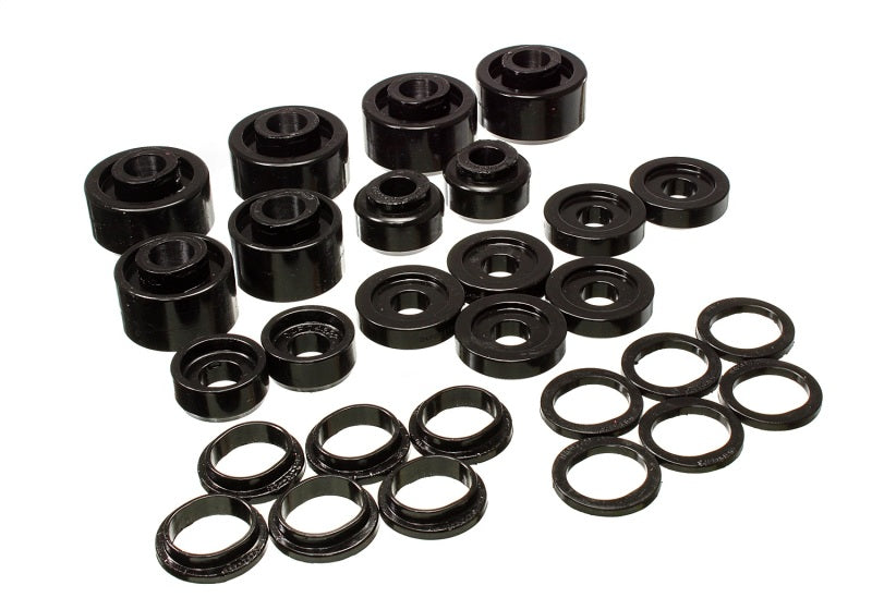 Energy Suspension 99-07 Ford F-250/F-350 SD 2/4WD Crew Cab Body Mount Set - Black - 0