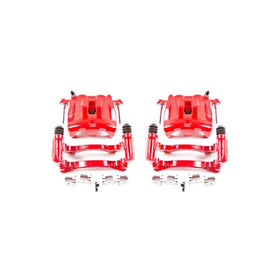 Power Stop 99-04 Jeep Grand Cherokee Front Red Calipers w/Brackets - Pair - 0