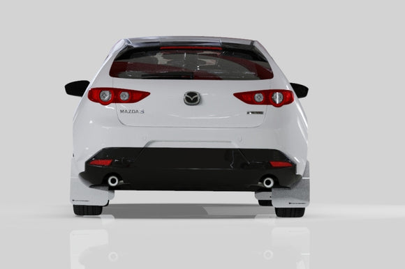 Rally Armor 19-26 Mazda3 Hatchback Black UR Mud Flap w/Dark Grey Logo
