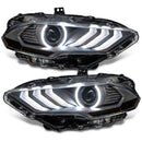 Oracle Lighting 18-23 Ford Mustang Dynamic ColorSHIFT LED Headlights - Black Series-42