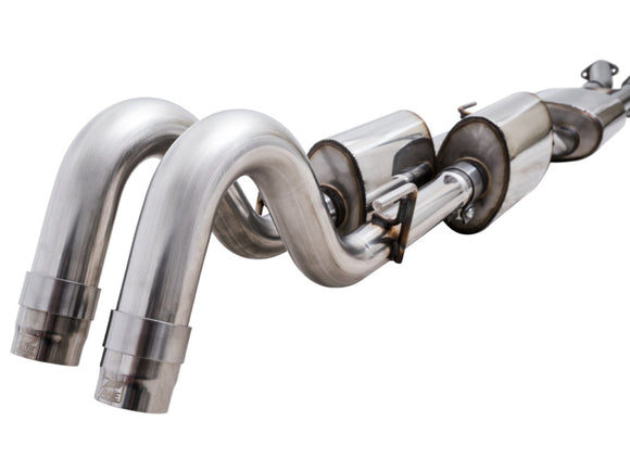 AWE Tuning 16-22 Toyota Tacoma 0FG Cat-Back Exhaust w/ BashGuard - Dual Diamond Black Tips