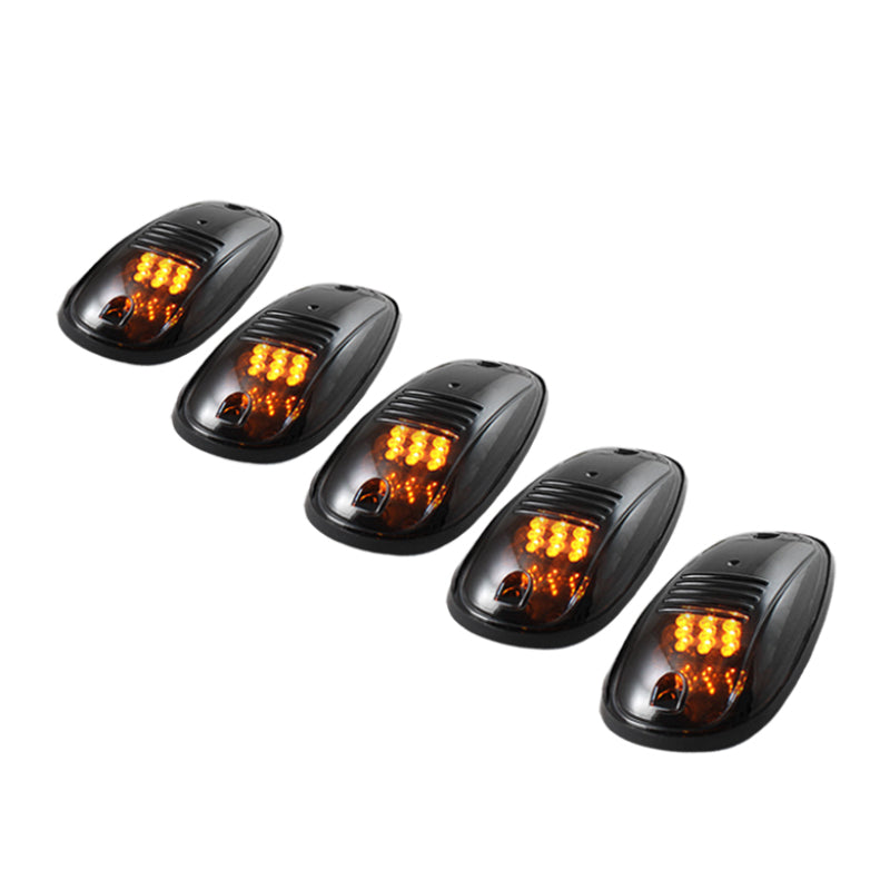 Xtune 5 pcs Roof Cab Marker Parking Running Lights Smoked ACC-011 - 0