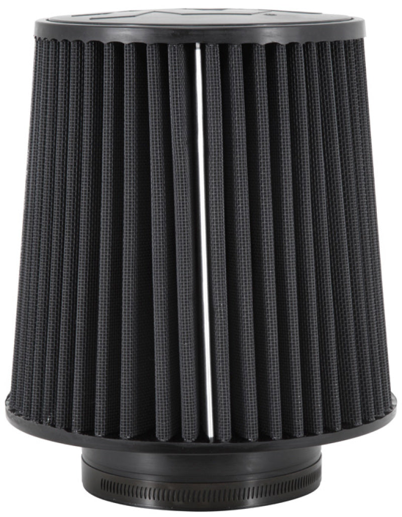 K&N Universal Rubber Filter-Round Tapered 4.5in Flange ID x 8in Base OD x 6.625in Top OD x 8in H - 0